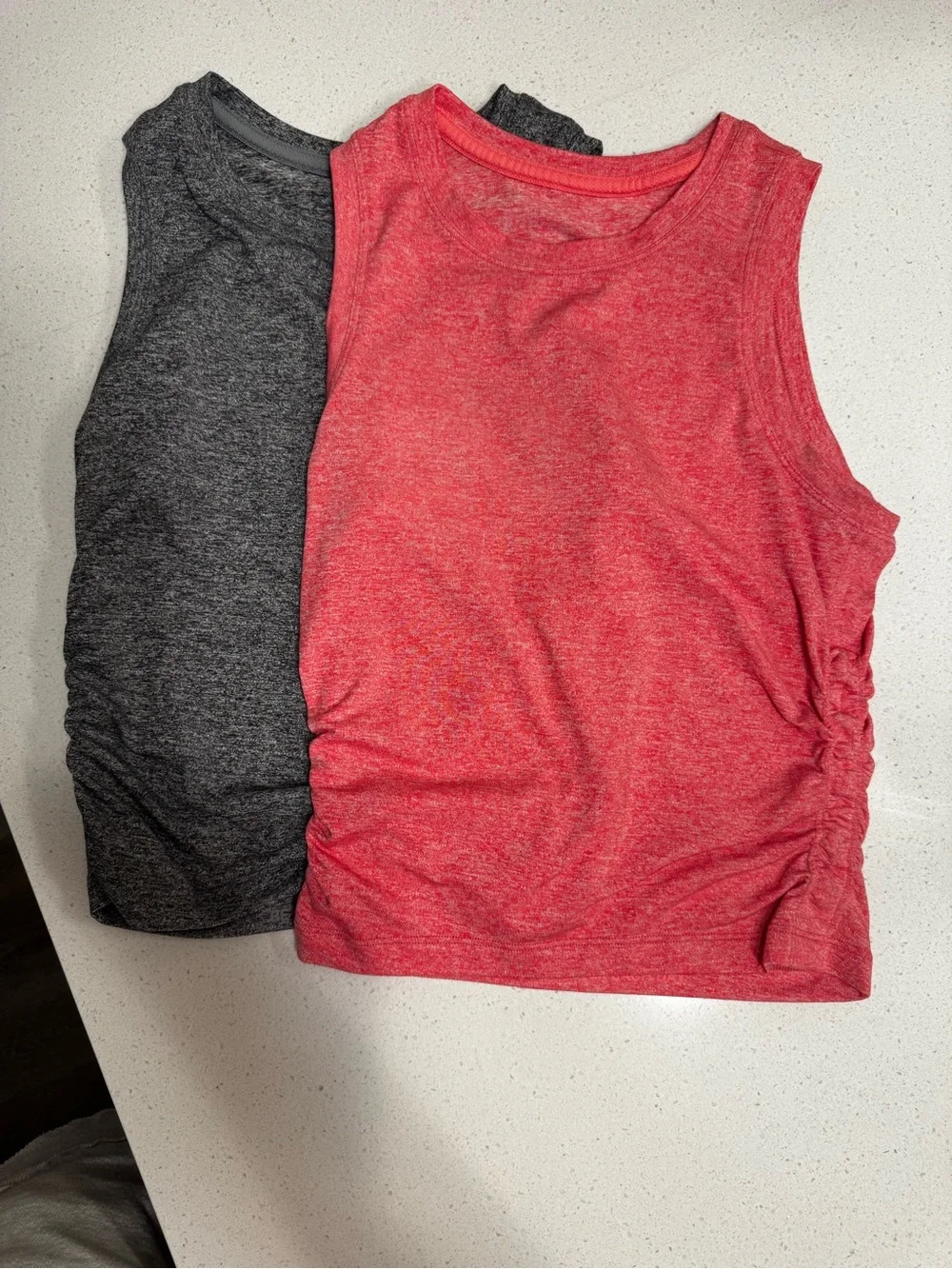 lululemon athletica Gray Sleeveless Side-Tie Tank